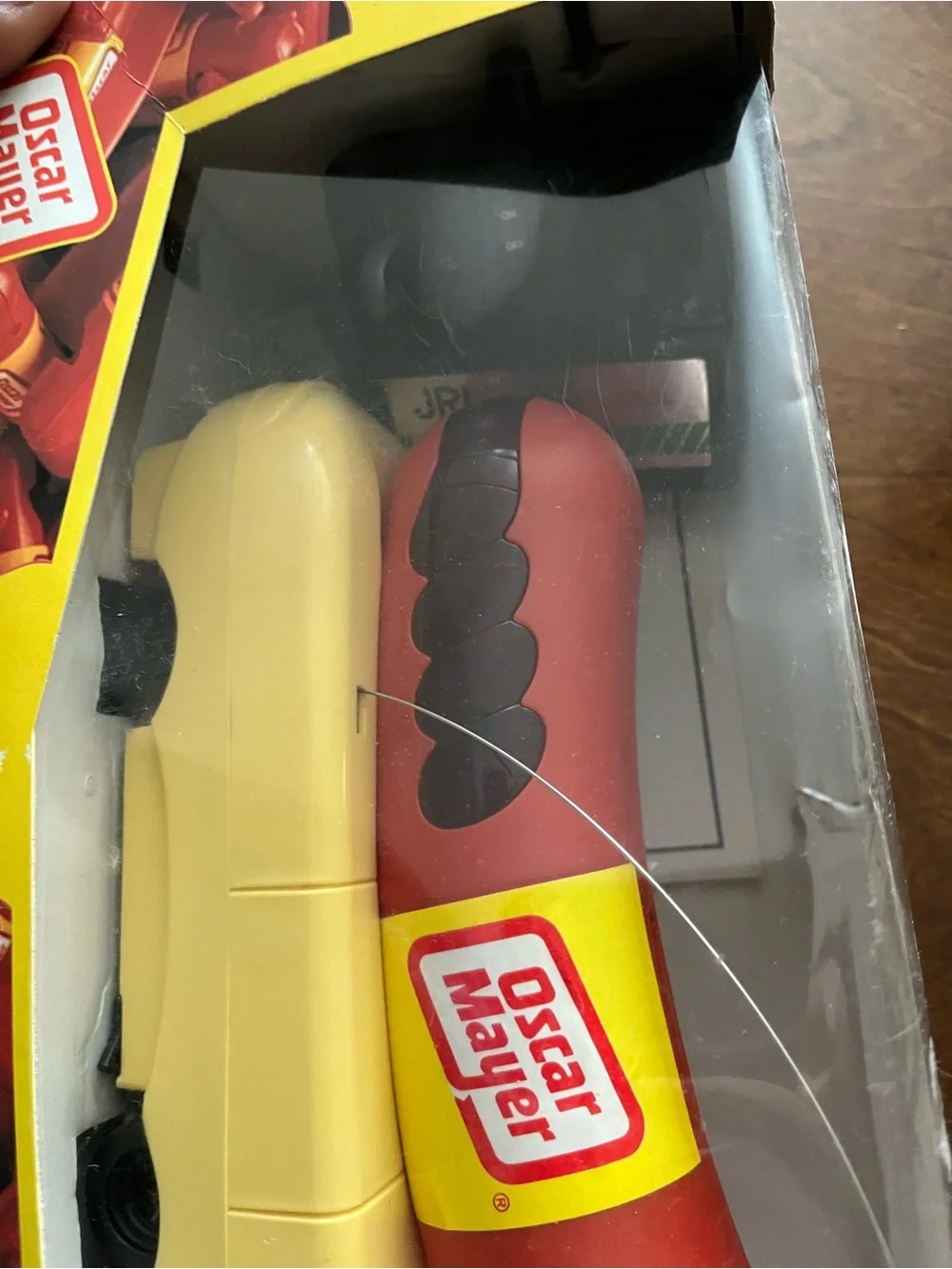 Kids Red & Yellow Wiener Mobile Toy